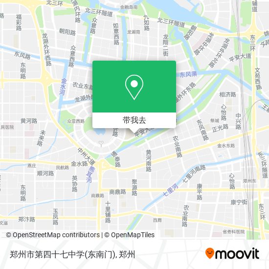 郑州市第四十七中学(东南门)地图