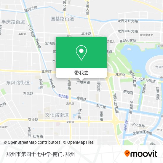郑州市第四十七中学-南门地图