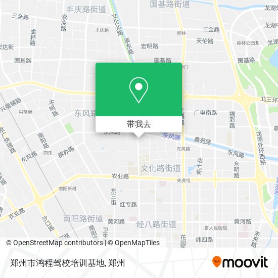 郑州市鸿程驾校培训基地地图