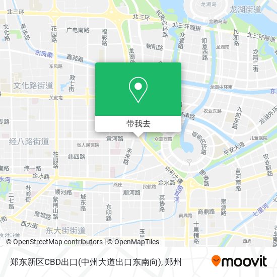 郑东新区CBD出口(中州大道出口东南向)地图