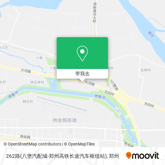 262路(八堡汽配城-郑州高铁长途汽车枢纽站)地图