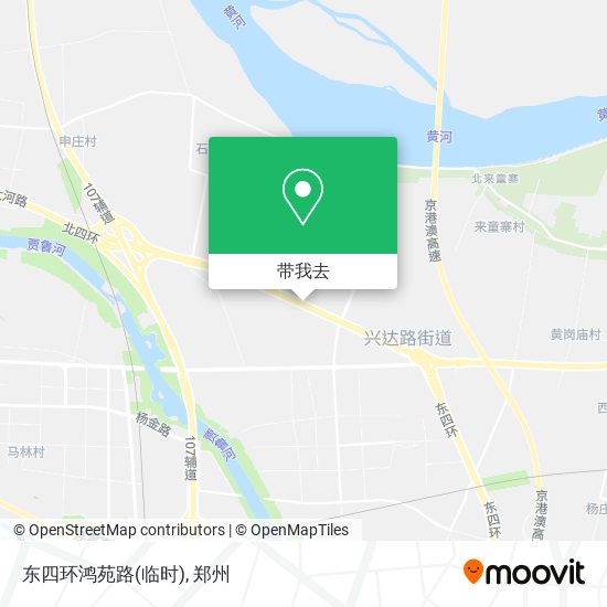 东四环鸿苑路(临时)地图