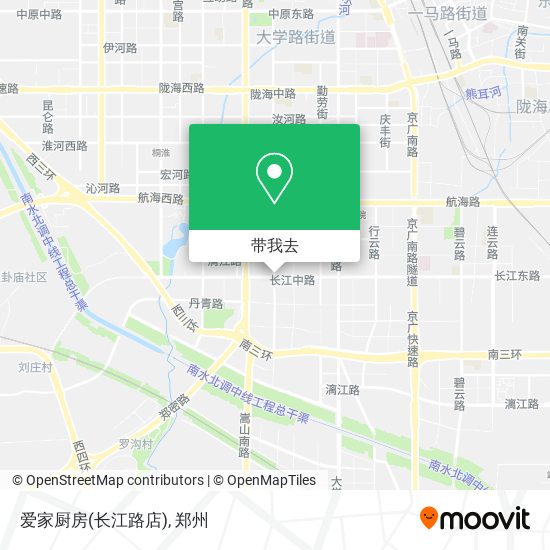 爱家厨房(长江路店)地图