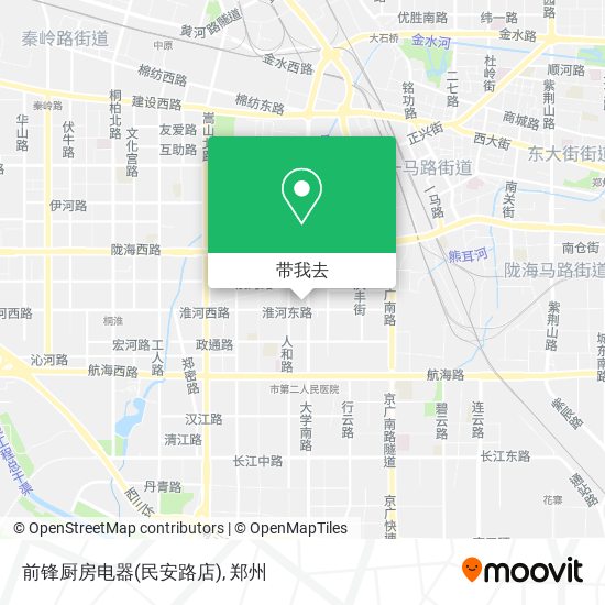前锋厨房电器(民安路店)地图