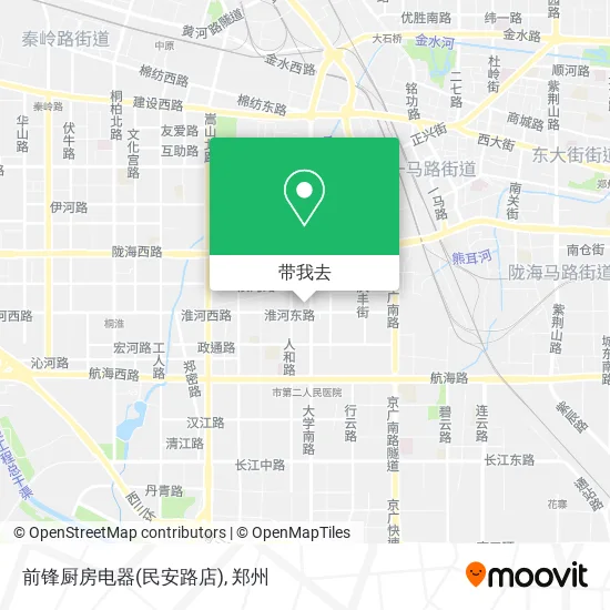 前锋厨房电器(民安路店)地图