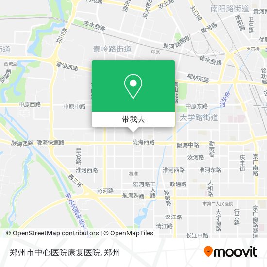 郑州市中心医院康复医院地图