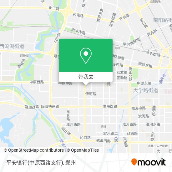 平安银行(中原西路支行)地图