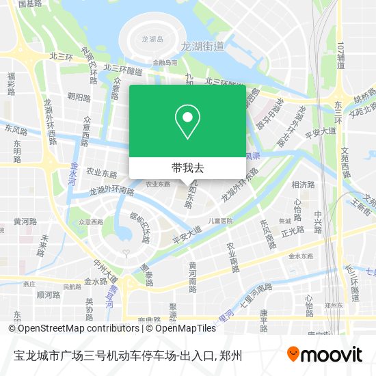 宝龙城市广场三号机动车停车场-出入口地图