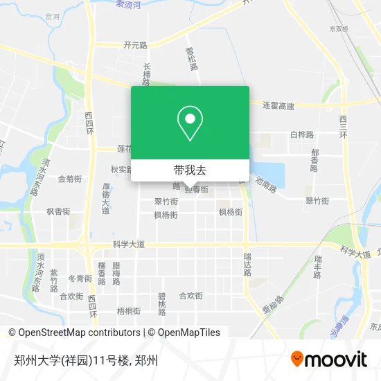 郑州大学(祥园)11号楼地图