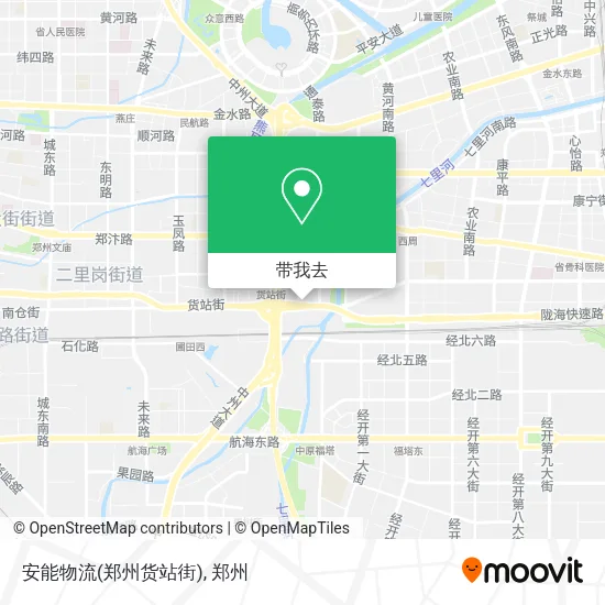 安能物流(郑州货站街)地图