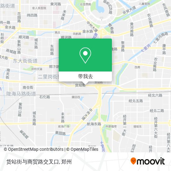 货站街与商贸路交叉口地图