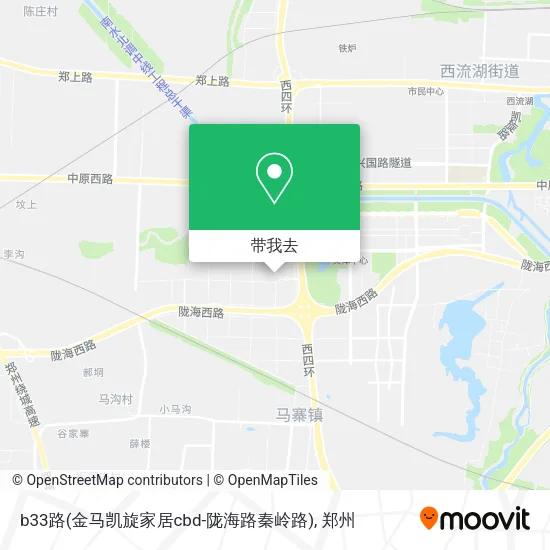 b33路(金马凯旋家居cbd-陇海路秦岭路)地图