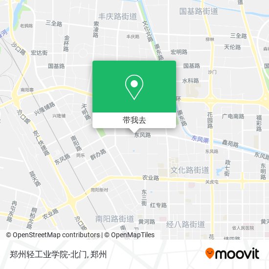 郑州轻工业学院-北门地图