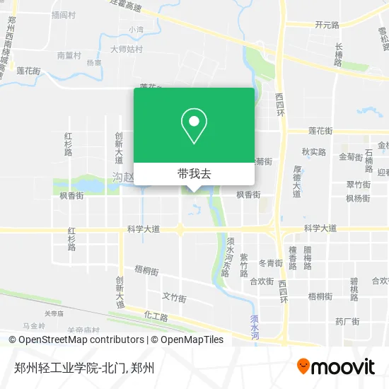 郑州轻工业学院-北门地图