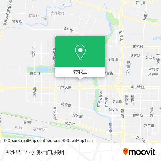 郑州轻工业学院-西门地图