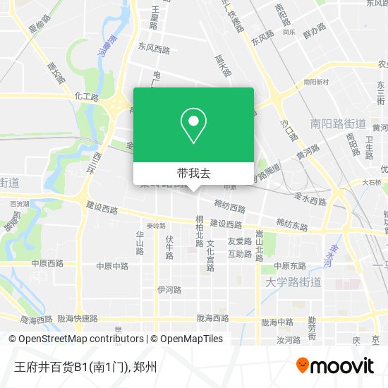 王府井百货B1(南1门)地图