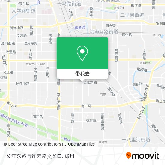 长江东路与连云路交叉口地图