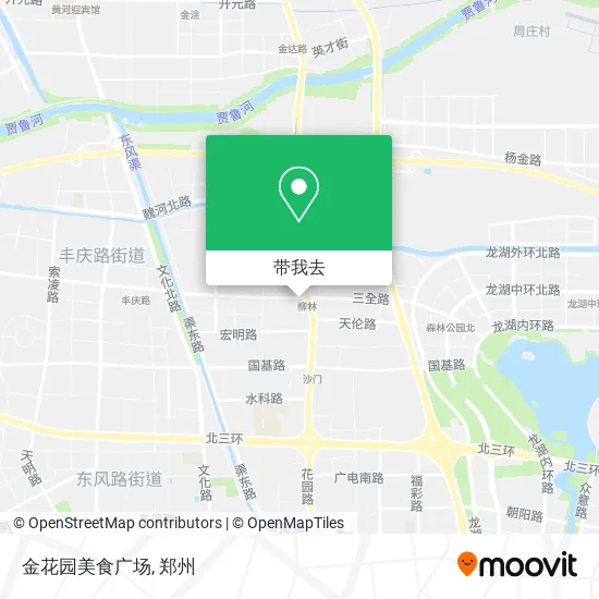 金花园美食广场地图