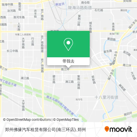 郑州佛缘汽车租赁有限公司(南三环店)地图