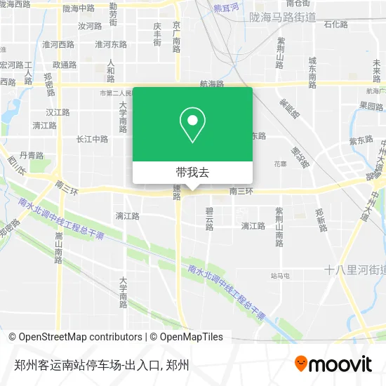 郑州客运南站停车场-出入口地图