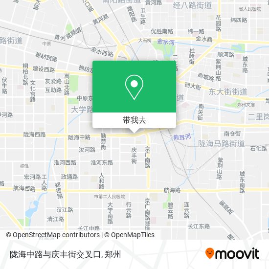 陇海中路与庆丰街交叉口地图