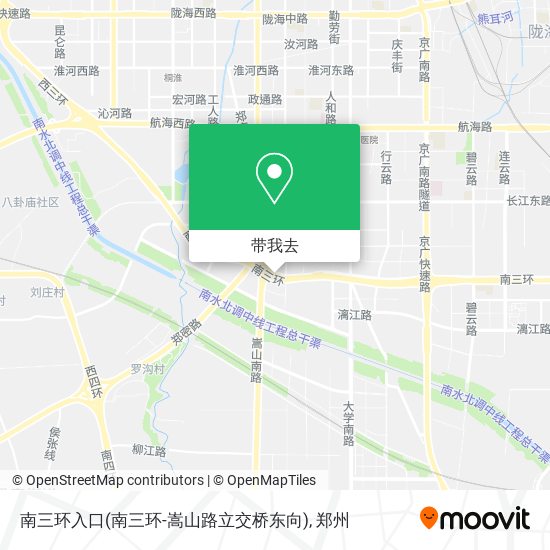 南三环入口(南三环-嵩山路立交桥东向)地图