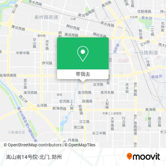 嵩山南14号院-北门地图