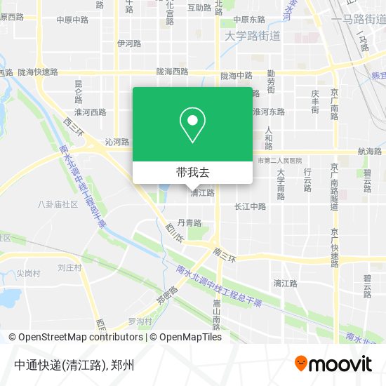 中通快递(清江路)地图