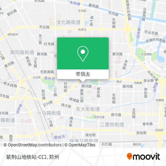 紫荆山地铁站-C口地图
