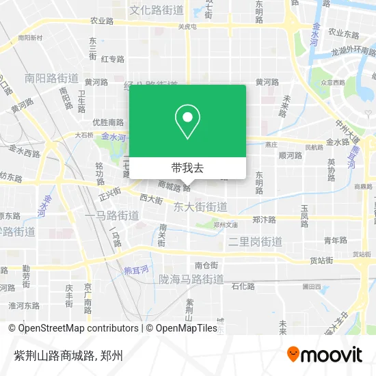 紫荆山路商城路地图