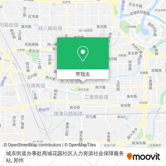 城东街道办事处商城花园社区人力资源社会保障服务站地图