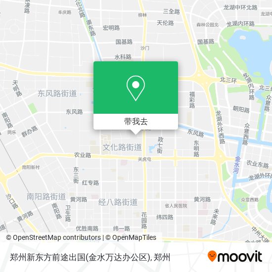 郑州新东方前途出国(金水万达办公区)地图