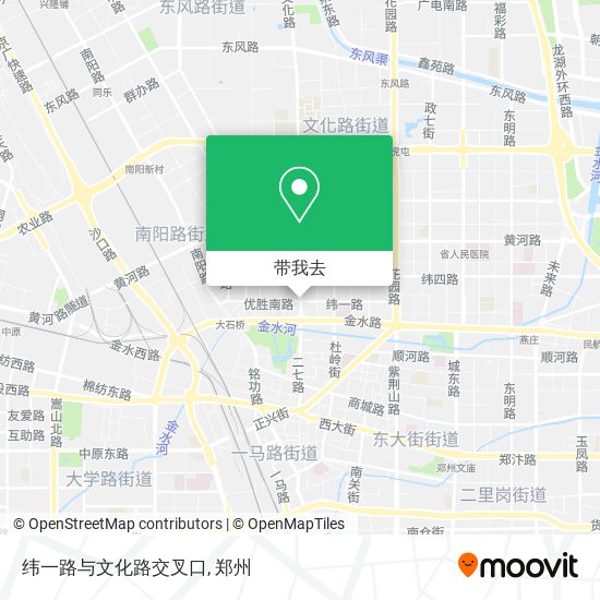 纬一路与文化路交叉口地图