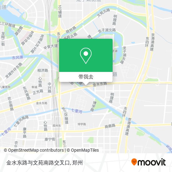 金水东路与文苑南路交叉口地图