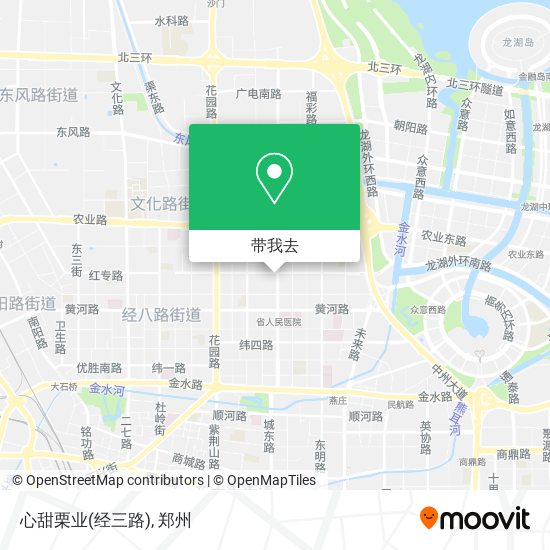 心甜栗业(经三路)地图