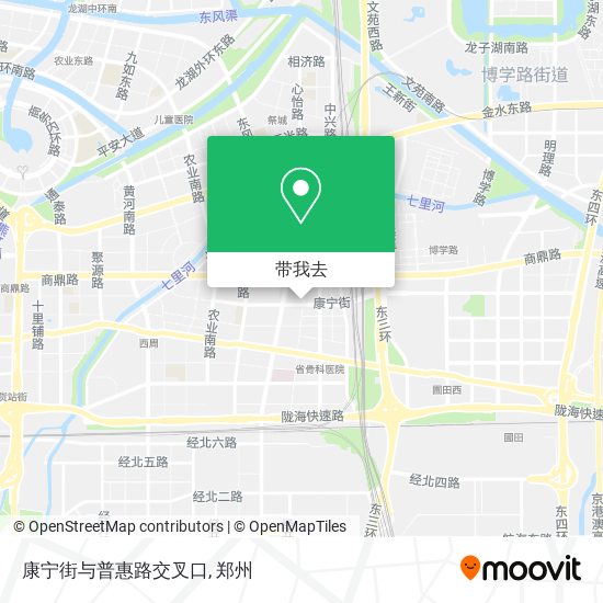 康宁街与普惠路交叉口地图