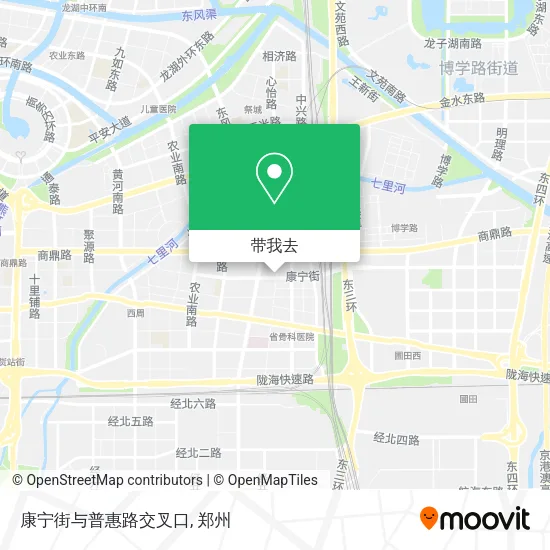 康宁街与普惠路交叉口地图