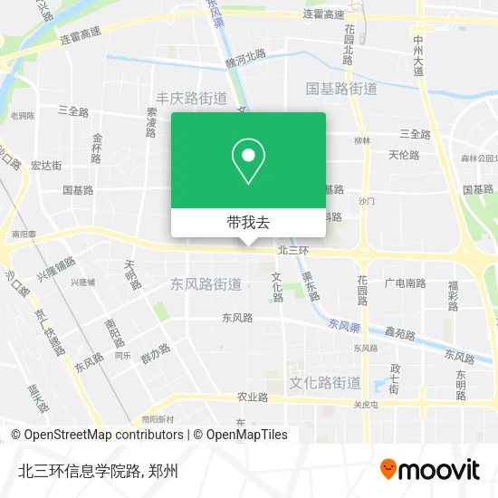北三环信息学院路地图