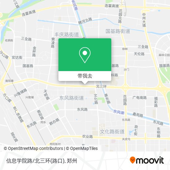 信息学院路/北三环(路口)地图