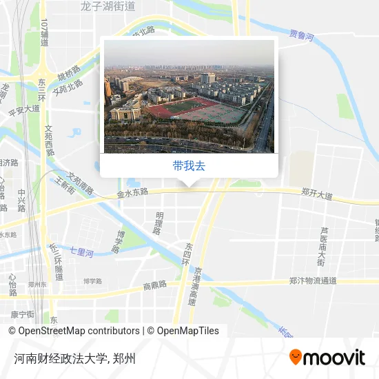 河南财经政法大学地图