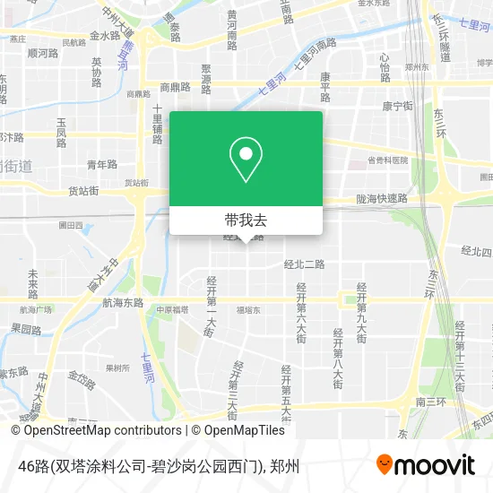 46路(双塔涂料公司-碧沙岗公园西门)地图