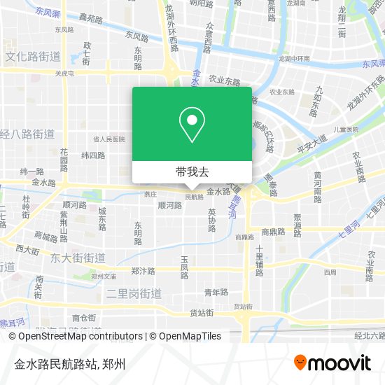 金水路民航路站地图
