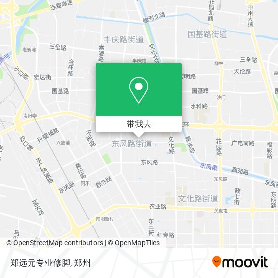 郑远元专业修脚地图