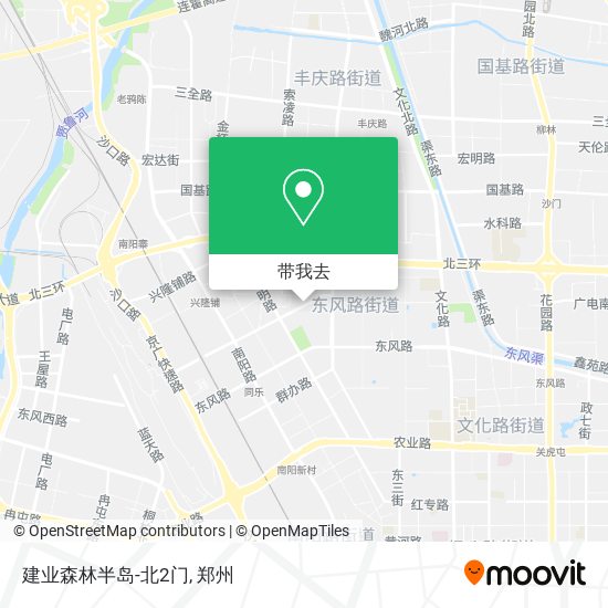 建业森林半岛-北2门地图