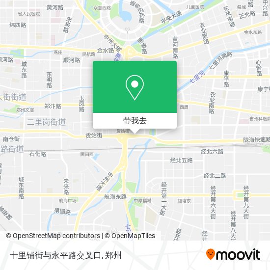 十里铺街与永平路交叉口地图