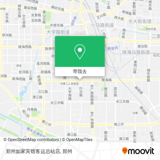 郑州如家宾馆客运总站店地图