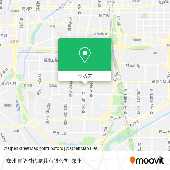 郑州宜华时代家具有限公司地图