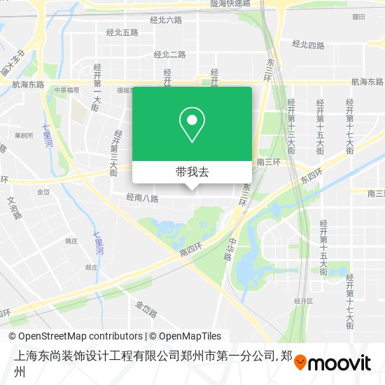 上海东尚装饰设计工程有限公司郑州市第一分公司地图