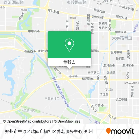 郑州市中原区瑞阳启福社区养老服务中心地图