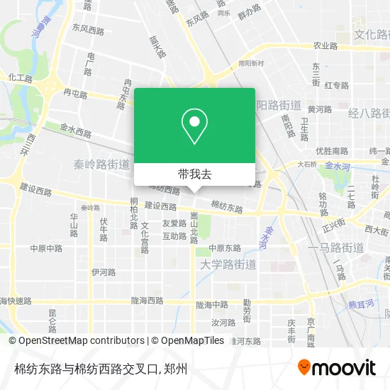 棉纺东路与棉纺西路交叉口地图